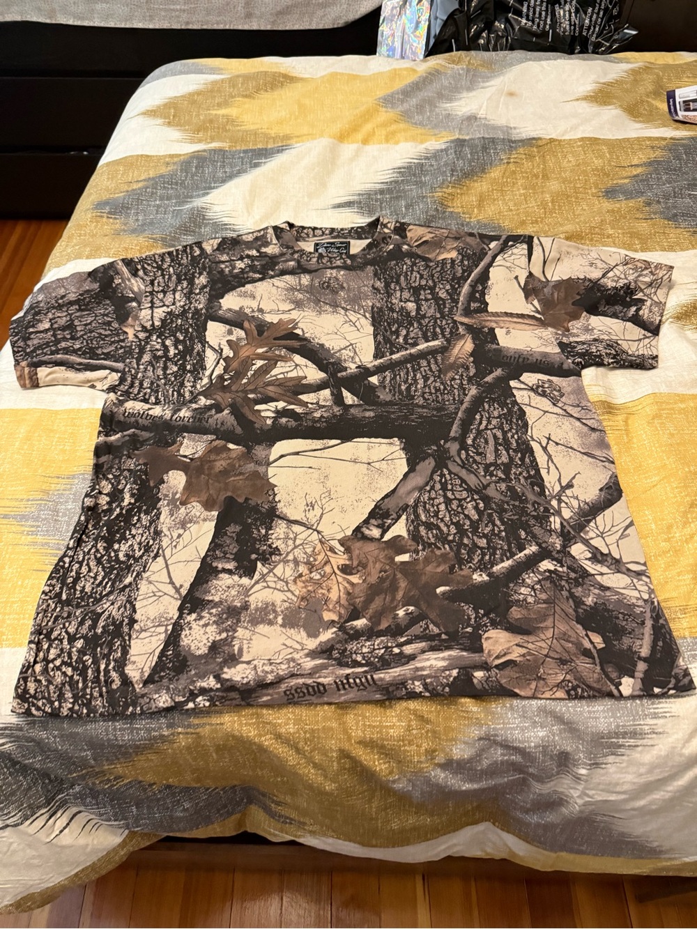 Darc Sport Short Sleeve Camo Tee in Brown and Tan Size XL